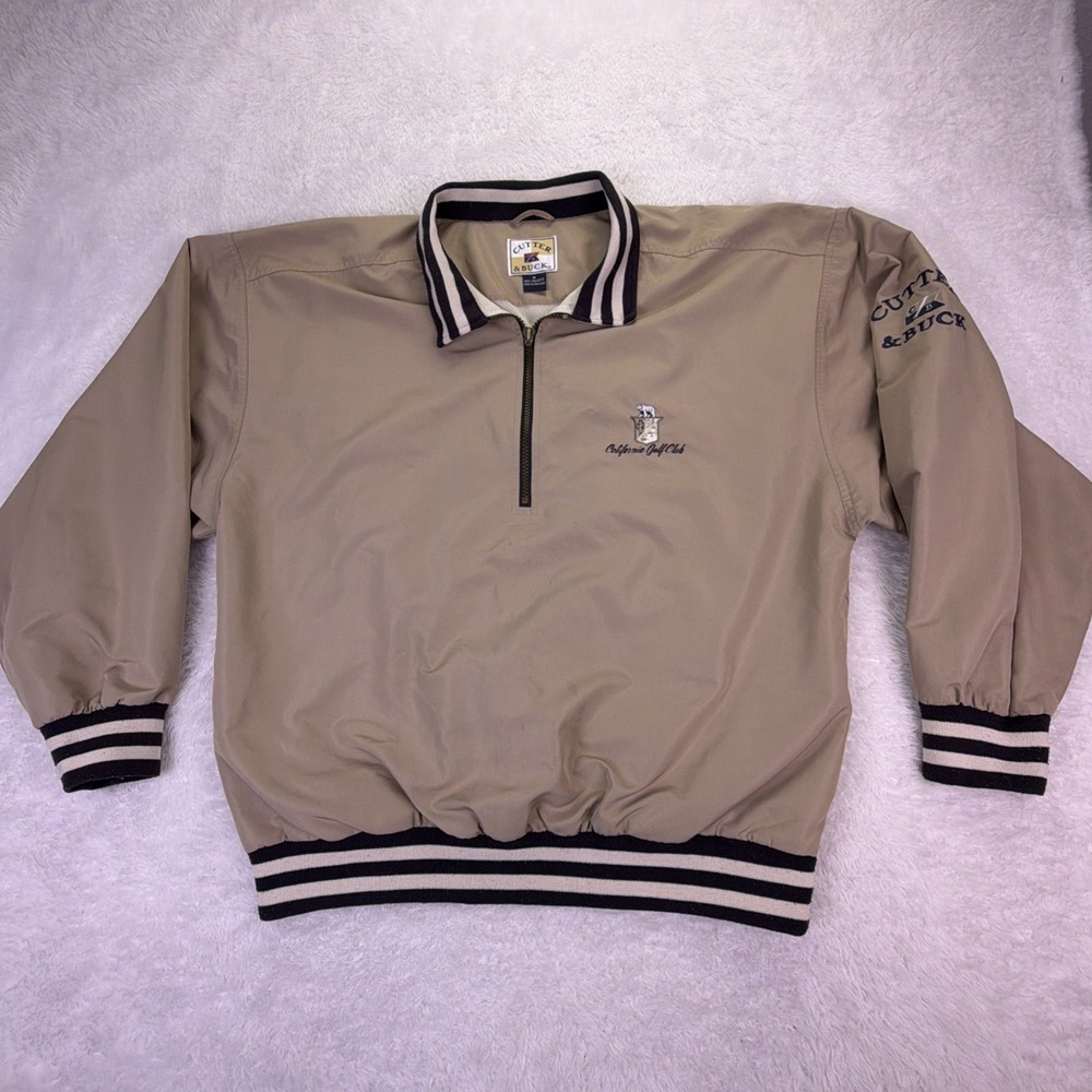 Vintage Cutter‎ & Buck 1/2 Zip Golf Jacket California Golf Club Men's Medium